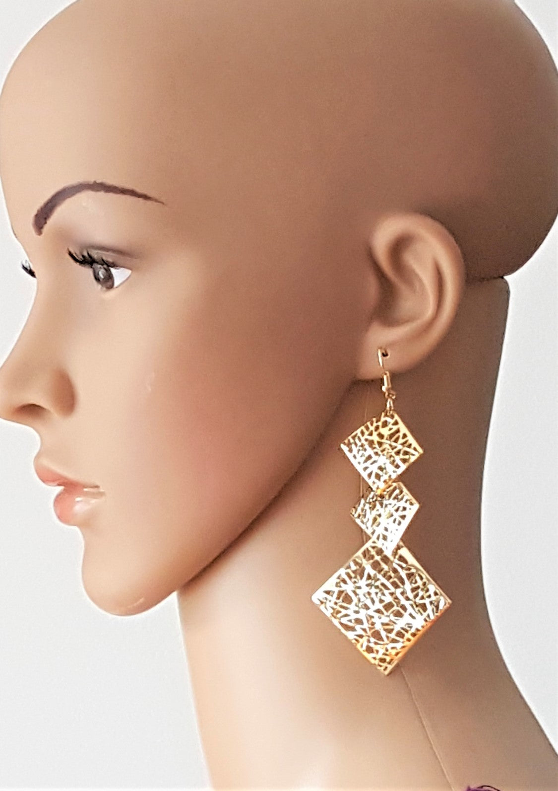 Buy One Gram Gold New Model Light Weight Women Gold Earrings Design